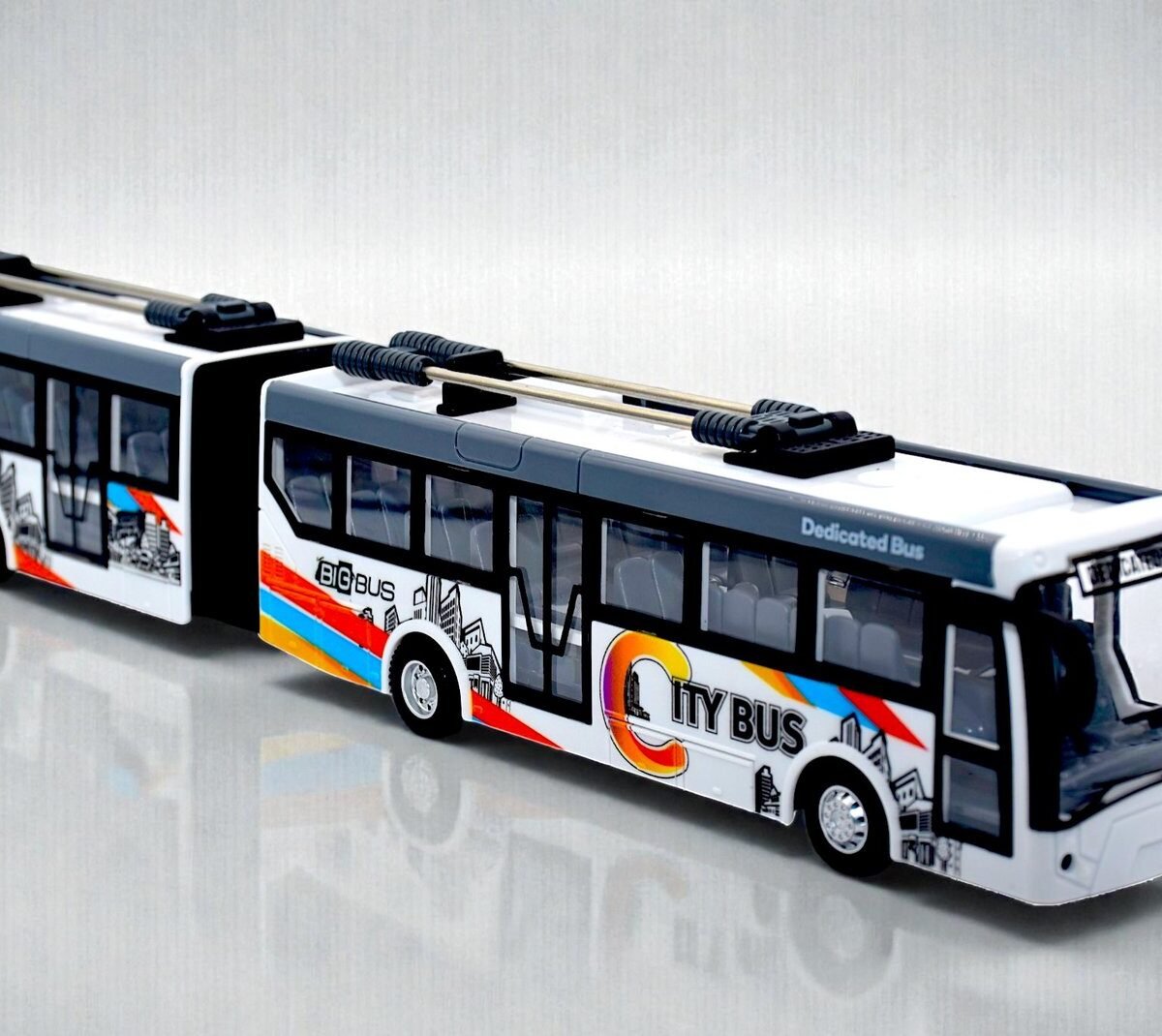 Rechargeable Remote Control Articulated Metro Bus