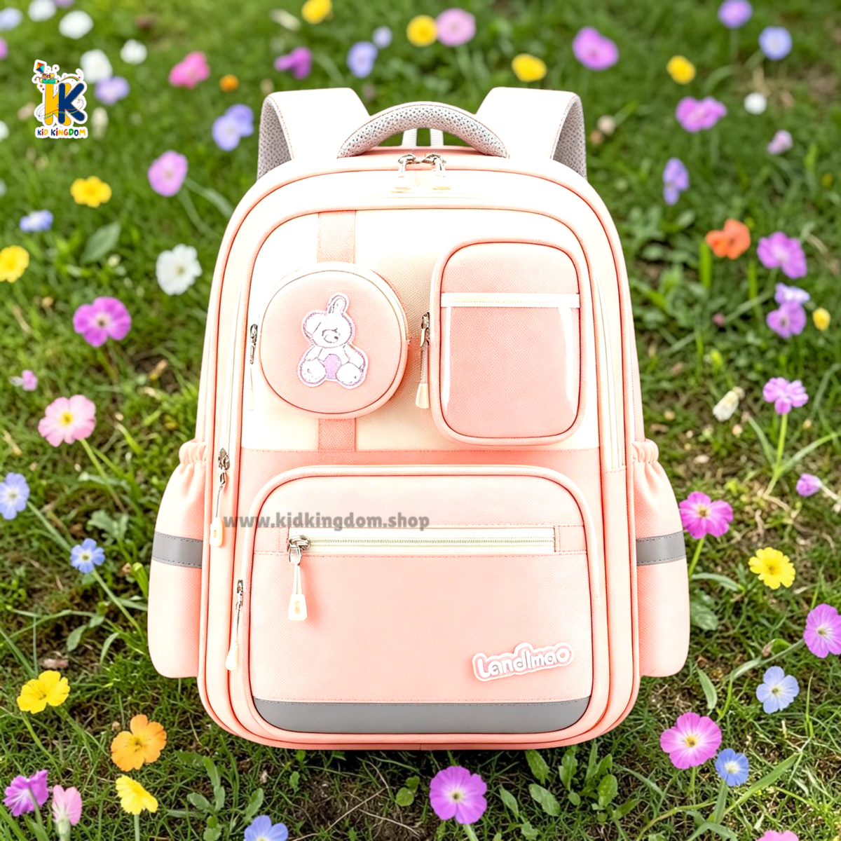 Aesthetic Rabbit Multi-Pocket Backpack