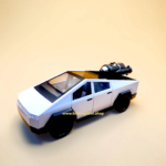White smoke effect cyber remote control car in box with green controller from Kid Kingdom