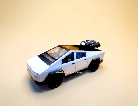 White smoke effect cyber remote control car in box with green controller from Kid Kingdom