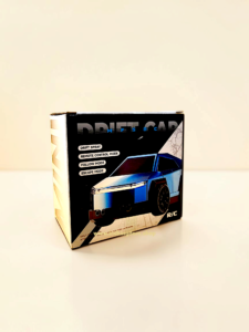 High-speed rechargeable metal cyber car paired with ergonomic blue wireless controller from Kid Kingdom