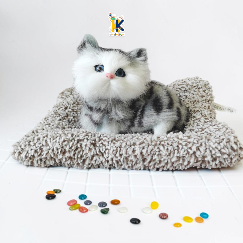 Mini Realistic Sleeping Cat Plush